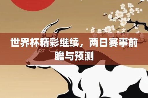 世界杯精彩继续,两日赛事前瞻与预测黄冈市中杰窑炉设备有限公司