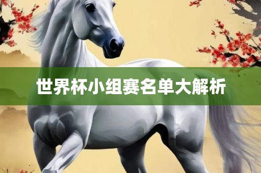 世界杯小组赛名单大解析