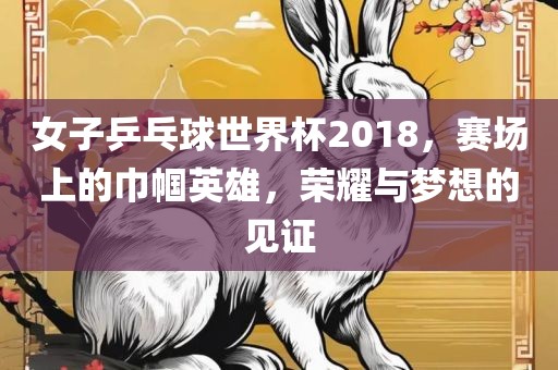 女子乒乓球世界杯2018,赛场上的巾帼英雄,荣耀与梦想的见证黄冈市中杰窑炉设备有限公司