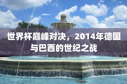 世界杯巅峰对决,2014年德国与巴西的世纪之战黄冈市中杰窑炉设备有限公司