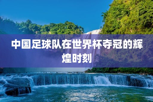 中国足球队在世界杯夺冠的辉煌时刻