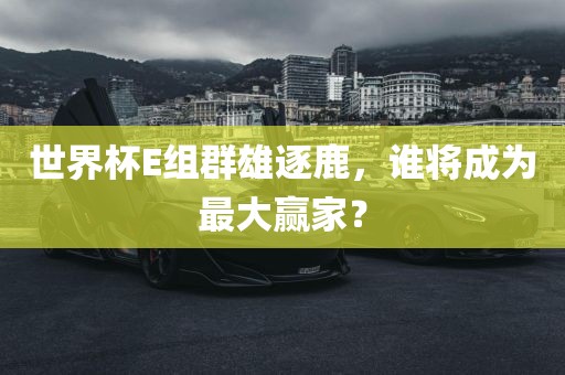 世界杯E组群雄逐鹿,谁将成为最大赢家?黄冈市中杰窑炉设备有限公司