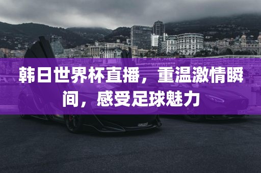 韩日世界杯直播，重温激情瞬间，感受足球魅力