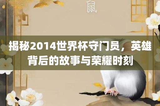揭秘2014世界杯守门员，英雄背后的故事与荣耀时刻