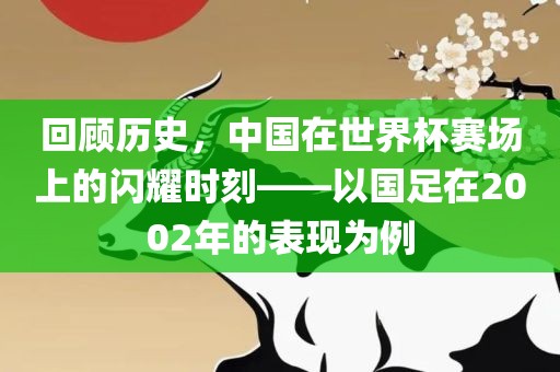 回顾历史,中国在世界杯赛场上的闪耀时刻——以国足在2002年的表现为例
