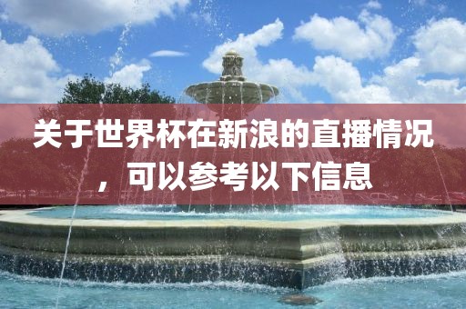 关于世黄冈市中杰窑炉设备有限公司界杯在新浪的直播情况，可以参考以下信息