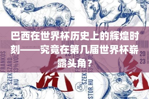 巴西在世界杯历史上的辉煌时刻——究竟在第几届世界杯崭露头角？黄冈市中杰窑炉设备有限公司