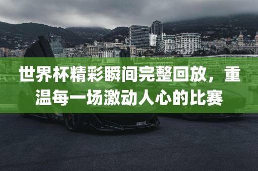 世界杯精彩瞬间完整回放,重温每一场激动人心的比赛黄冈市中杰窑炉设备有限公司