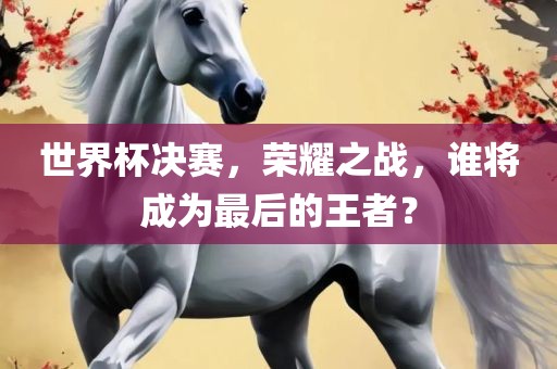 世界杯决赛,荣耀之战,谁将成为最后的王者?