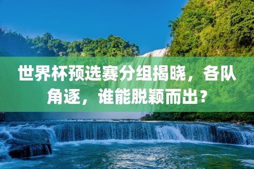 世界黄冈市中杰窑炉设备有限公司杯预选赛分组揭晓,各队角逐,谁能脱颖而出?