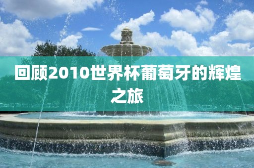 回顾2010世界杯葡萄牙的辉煌之旅