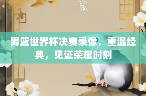 男篮世界杯决赛录像,重温经典,见证荣耀时刻黄冈市中杰窑炉设备有限公司