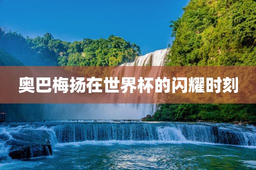 奥巴梅扬在世界杯的闪耀时刻黄冈市中杰窑炉设备有限公司