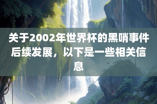 关于2002年世界杯的黑哨事件后续发展,以下是一些相关信息黄冈市中杰窑炉设备有限公司
