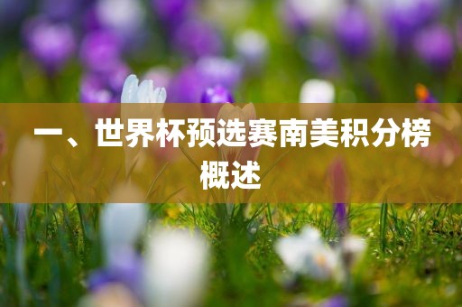 一、世界杯预选赛南美积分榜概述黄冈市中杰窑炉设备有限公司