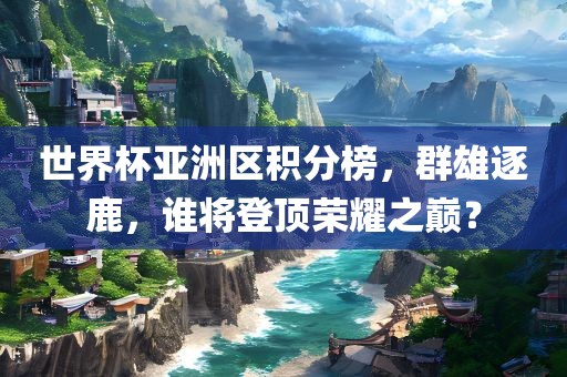 黄冈市中杰窑炉设备有限公司世界杯亚洲区积分榜,群雄逐鹿,谁将登顶荣耀之巅?