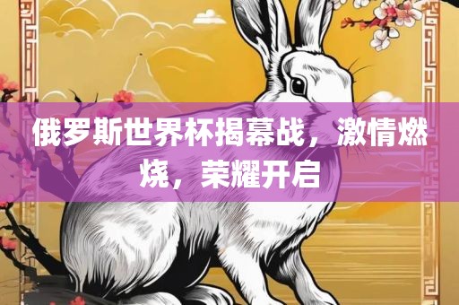 俄罗斯世界杯揭幕战,激情燃烧,荣耀开启