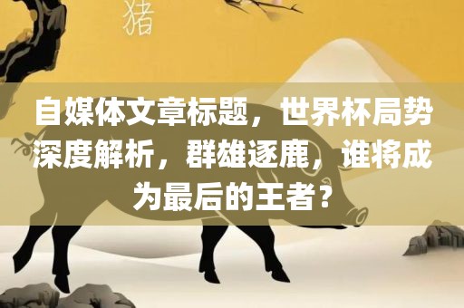 自媒体文章标题,世界杯局势深度解析,群雄逐鹿,谁将成为最后的王者?