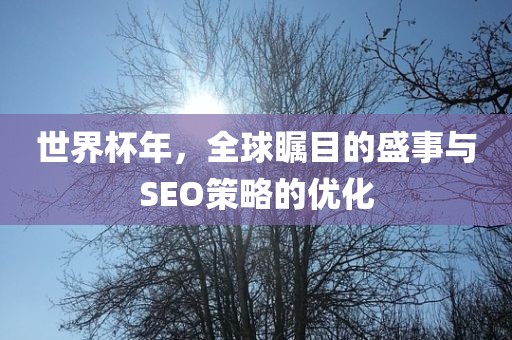 世界杯年,全球瞩目的黄冈市中杰窑炉设备有限公司盛事与SEO策略的优化