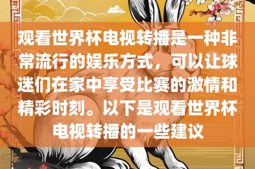 观看世界杯电视转播是一种非常流行的娱乐方式,可以让球迷们在家中享受比赛的激情和精彩时刻。以下是观看世界杯电视转播的一些建议黄冈市中杰窑炉设备有限公司