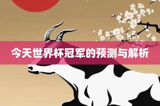 今天世界杯冠军的预测与解析