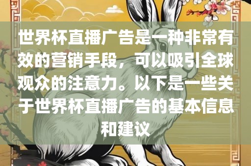 世界杯直播广告是一种非常有效的营销手段,可以吸引全球观众的注意力。以下是一些关于世界杯直播广告的基本信息和建议黄冈市中杰窑炉设备有限公司